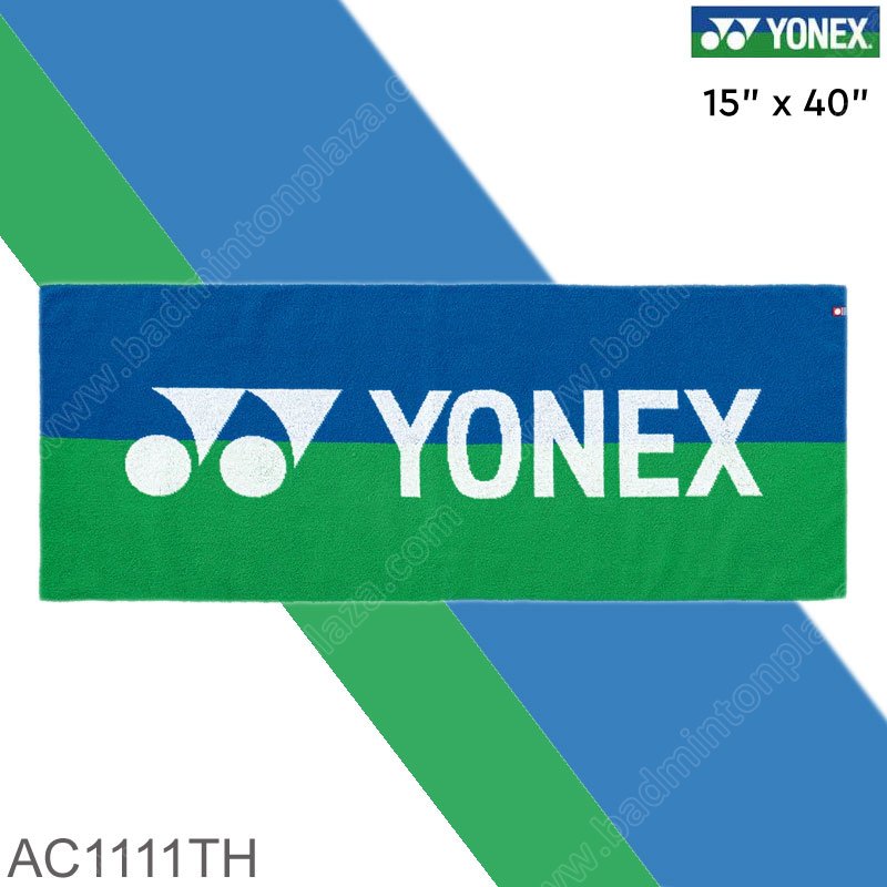 YONEX AC1111 15 x 40 Inches Sports Towel Blue/Gree