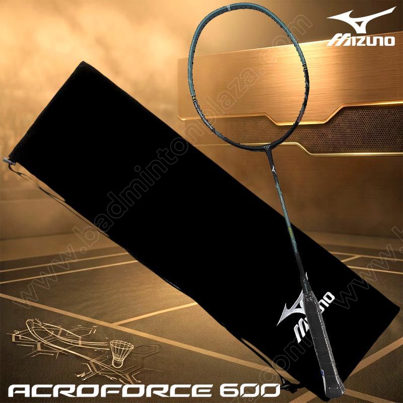 MIZUNO Badminton Racket ACROFORCE 600 5U/G6 Black/Green (73JTB50630)