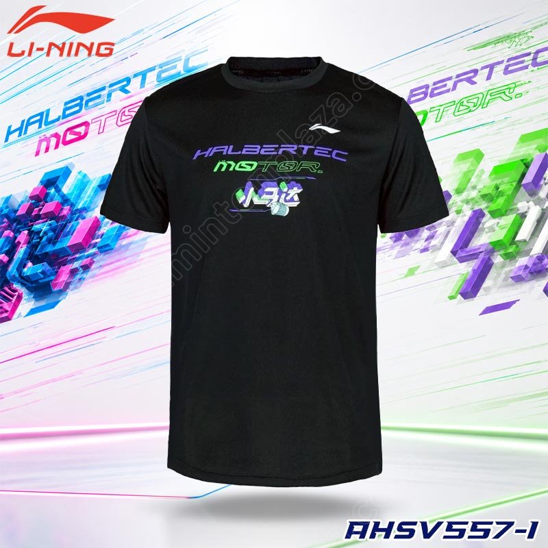 Li-Ning AHSV557 HALBERTEC MOTOR  T-Shirt Black (AHSV557-1)