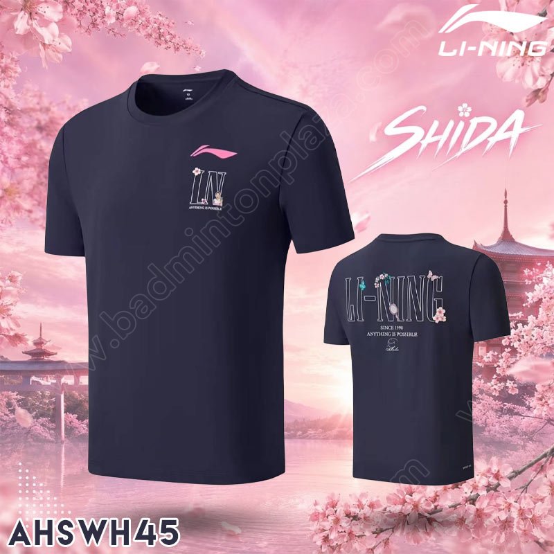 Li-Ning AHSWH45 Shida Chiharu Collection T-Shirt Black (AHSWH45-2)
