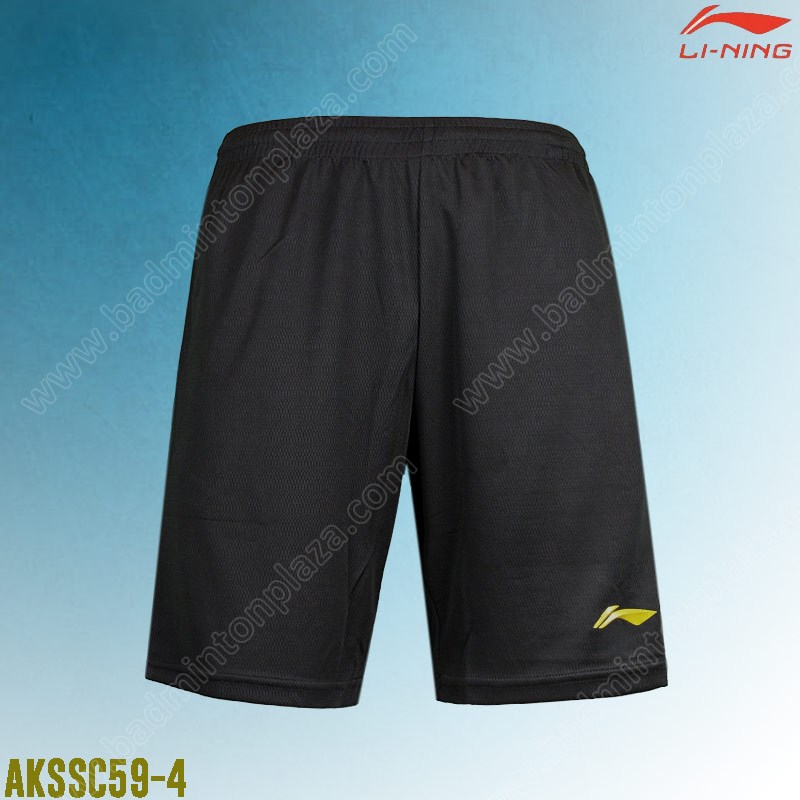 Li-Ning AKSSC59 Men's Shorts Black/Gold (AKSSC59-4)