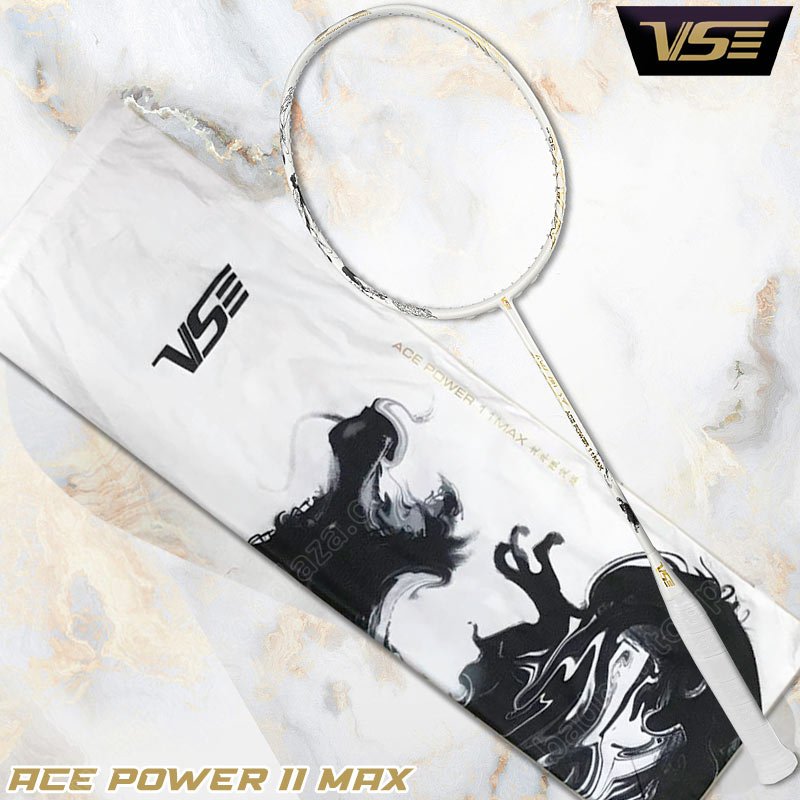 VS Badminton Racket ACE POWER 11 MAX LTD White/Gol