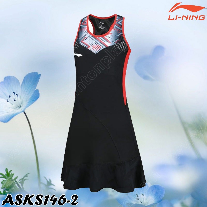 LI-NING International Professional Sports Dress Black (ASKS146-2)