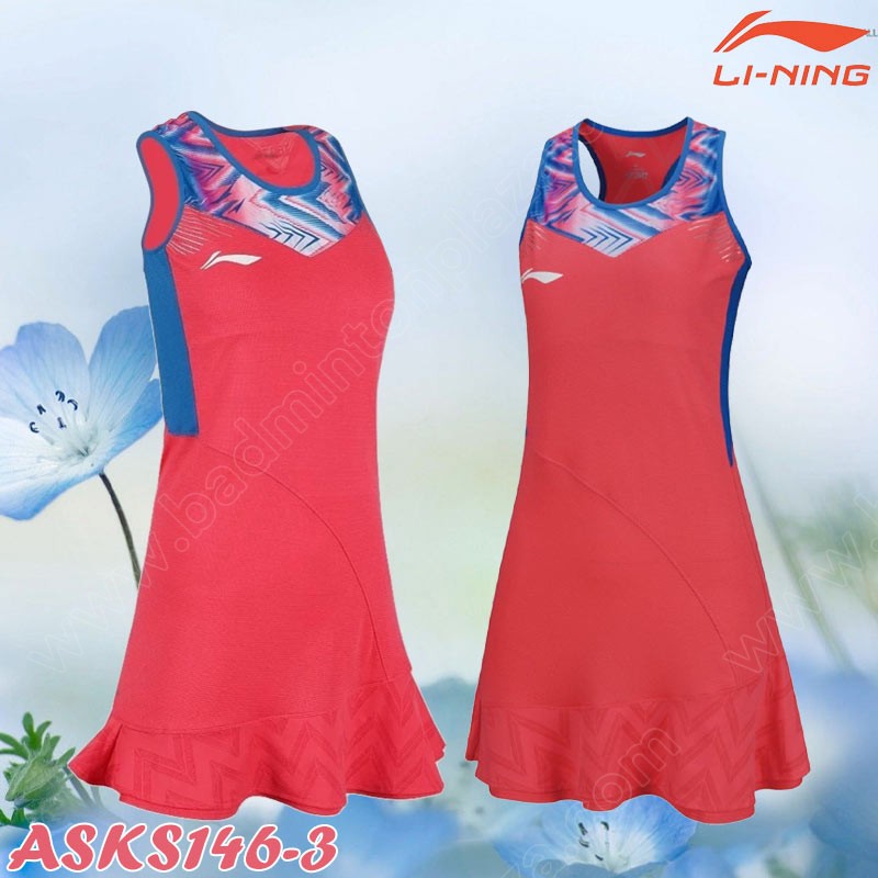 LI-NING International Professional Sports Dress Pink (ASKS146-3)