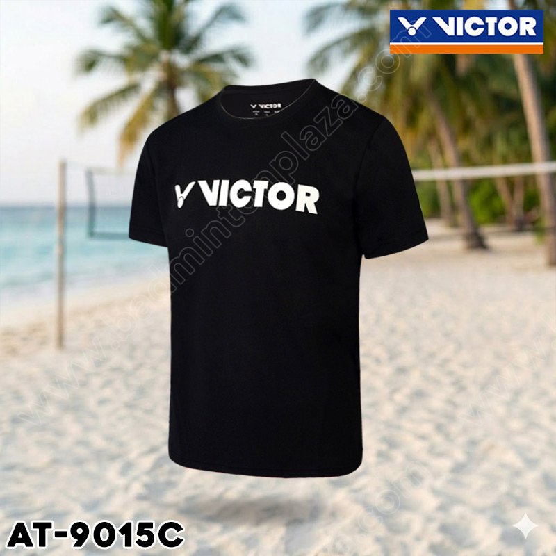 VICTOR AT-9015 Knited T-Shirt Black (AT-9015C)