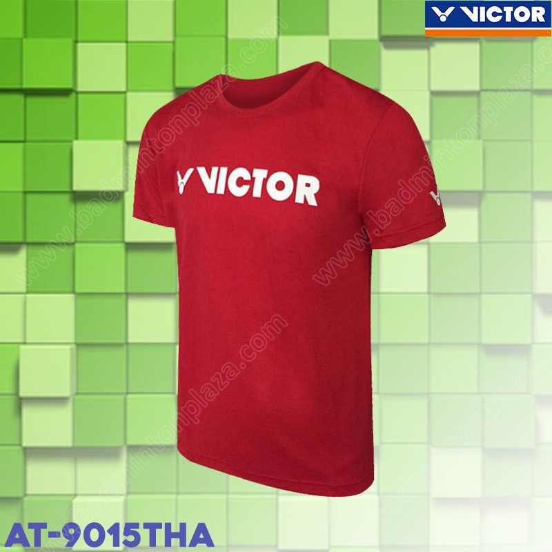 VICTOR AT-9015THA Knited T-shirt Red (AT-9015THA-1