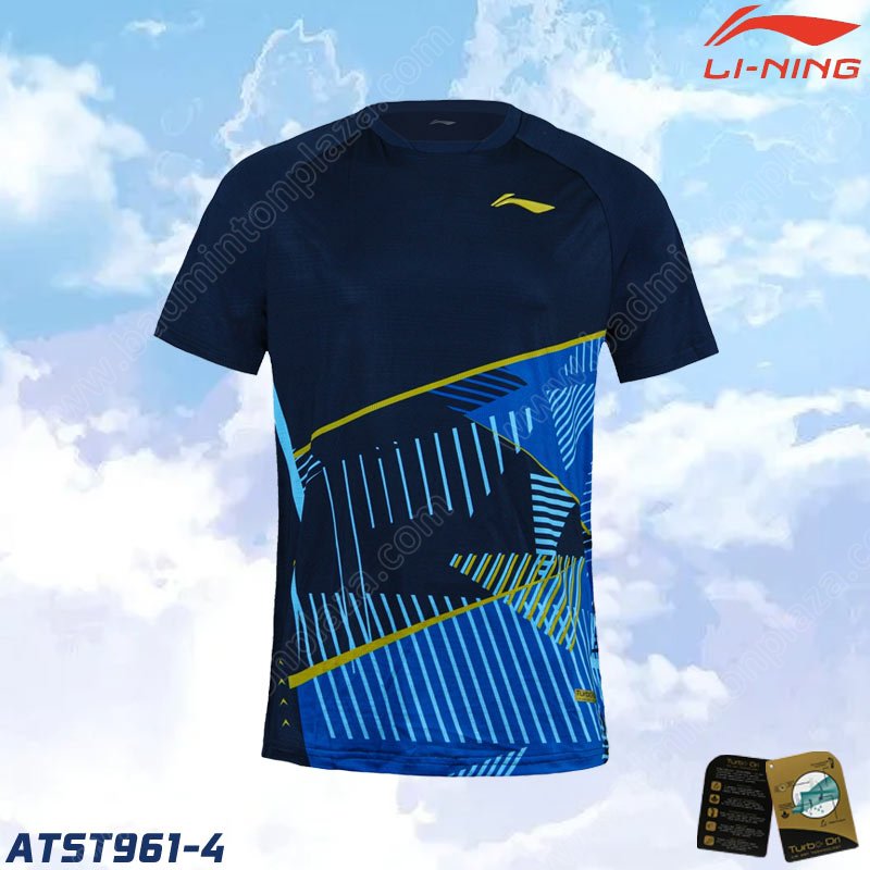 Li-Ning ATST961 Men's Round Neck T-Shirt Navy (ATST961-4)