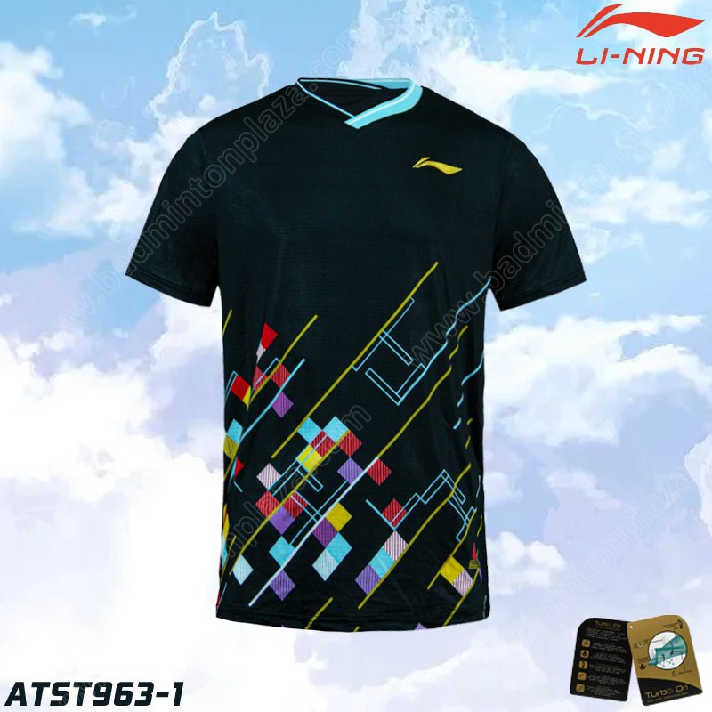 Li-Ning ATST963 Men's Round Neck T-Shirt Black (ATST963-1)