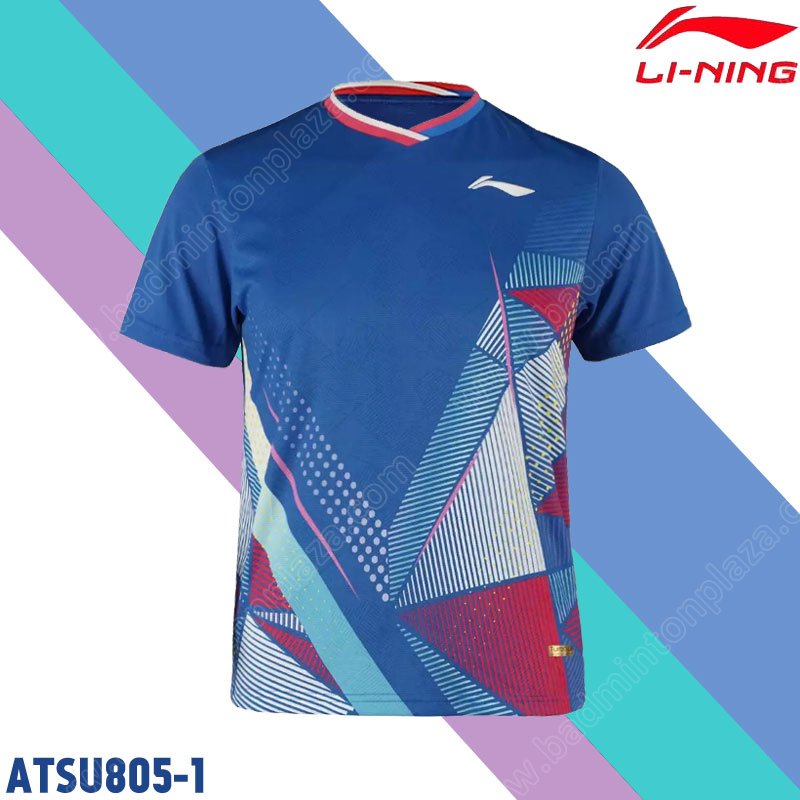 Li-Ning ATSU805 Men's Round Next T-Shirt Sea Blue (ATSU805-1)