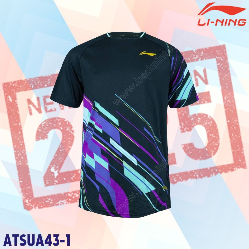 Li-Ning ATSUA43 Men's Round Next T-Shirt Black (AT