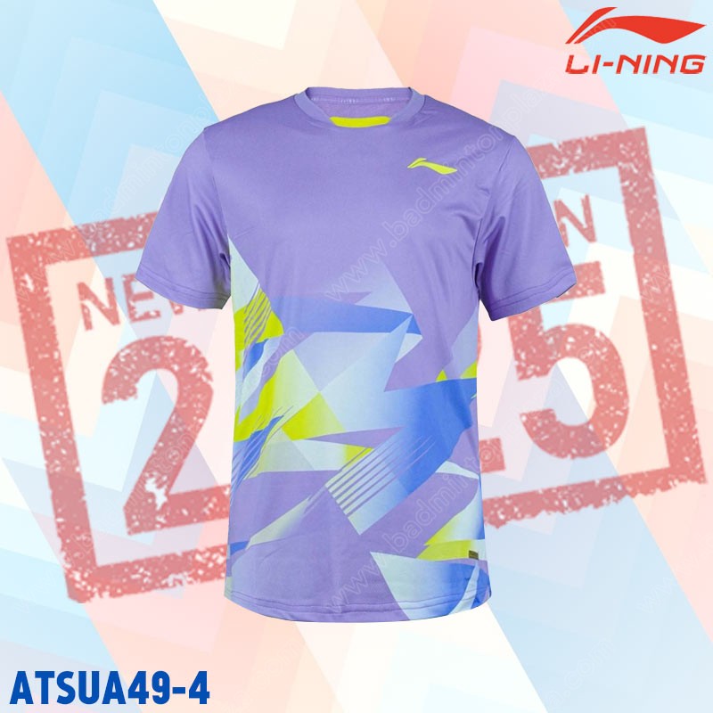 Li-Ning ATSUA49 Men's Round Next T-Shirt Purple (A