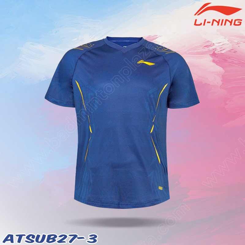 Li-Ning ATSUB27 Men's Round Next T-Shirt Navy (ATSUB27-3)