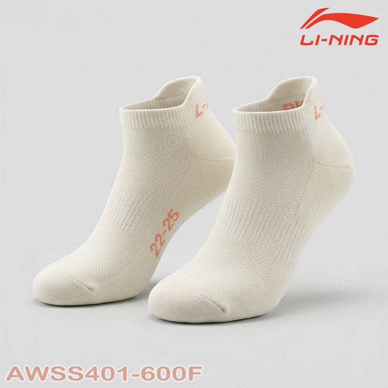 LI-NING AWSS401-600F Ankle Sports Socks (AWSS401-600F)
