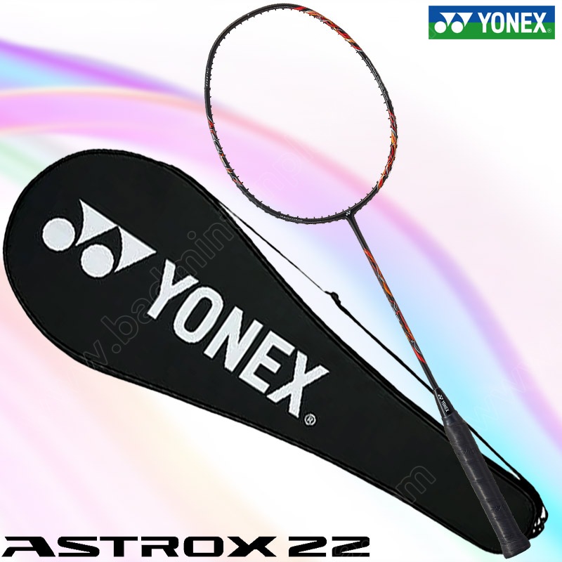 ไม้แบดมินตันโยเน็กซ์ ASTROX 22 Super Light สีดำ/แดง แถม! เอ็น+พันด้าม+ซอง (AX22LTEX-BKR)