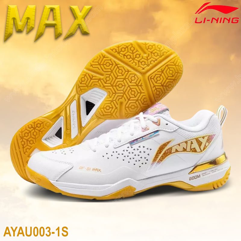 Li Ning Blade DF-01 Max Badminton Shoes White/Gold