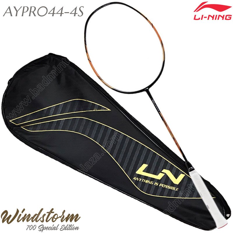 ไม้แบดมินตัน หลี่หนิง Windstorm 700 รุ่นพิเศษ สีดำ/ทอง แถม! เอ็น (AYPR044-4S)