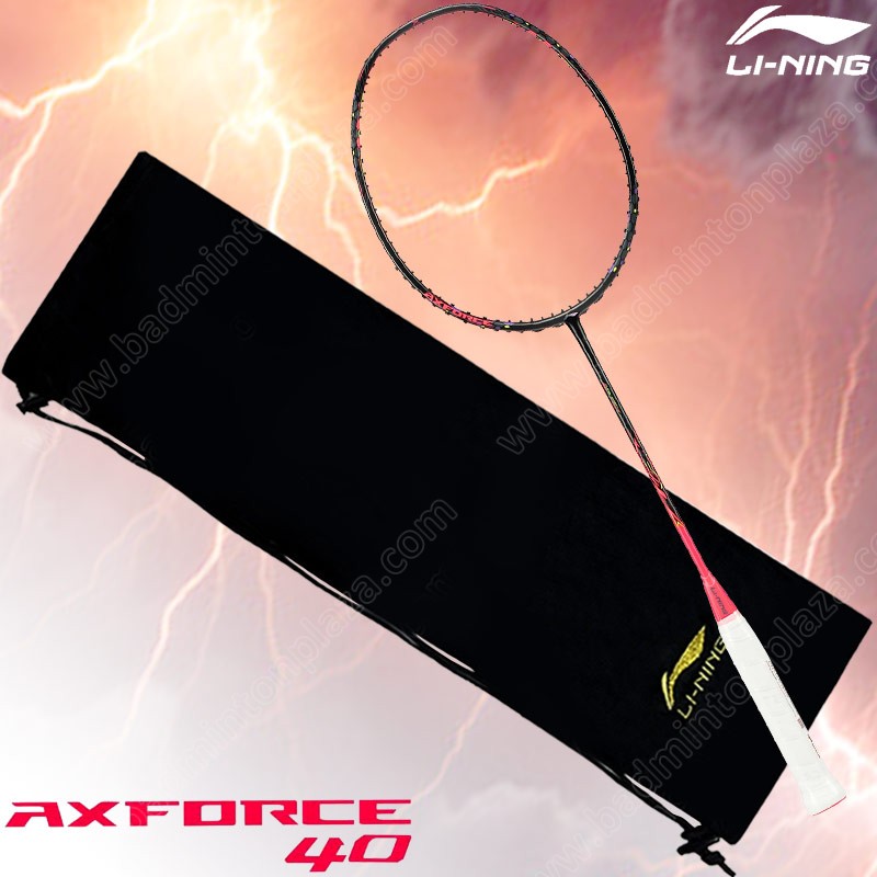 ไม้แบดมินตันหลี่หนิง Axforce 40 THUNDER STRIKE สีดำ (AYPU011)