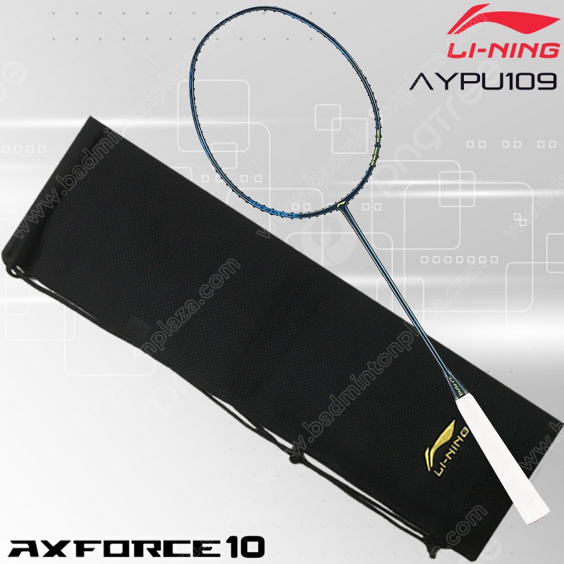 ไม้แบดมินตันหลี่หนิง Axforce 10 สีน้ำเงินเข้ม แถม! เอ็น+พันด้าม (AYPU109)