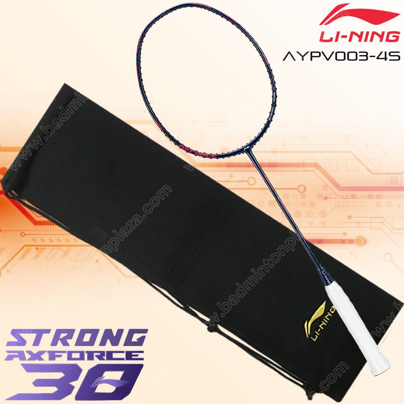 ไม้แบดมินตันหลี่หนิง Axforce 30 EX-STRONG  สีดำ (AYPV003-4S)