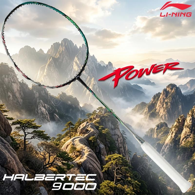 LI-NING Halbertec 9000 POWER Deep Lake Green/Base Silver (AYPW001)