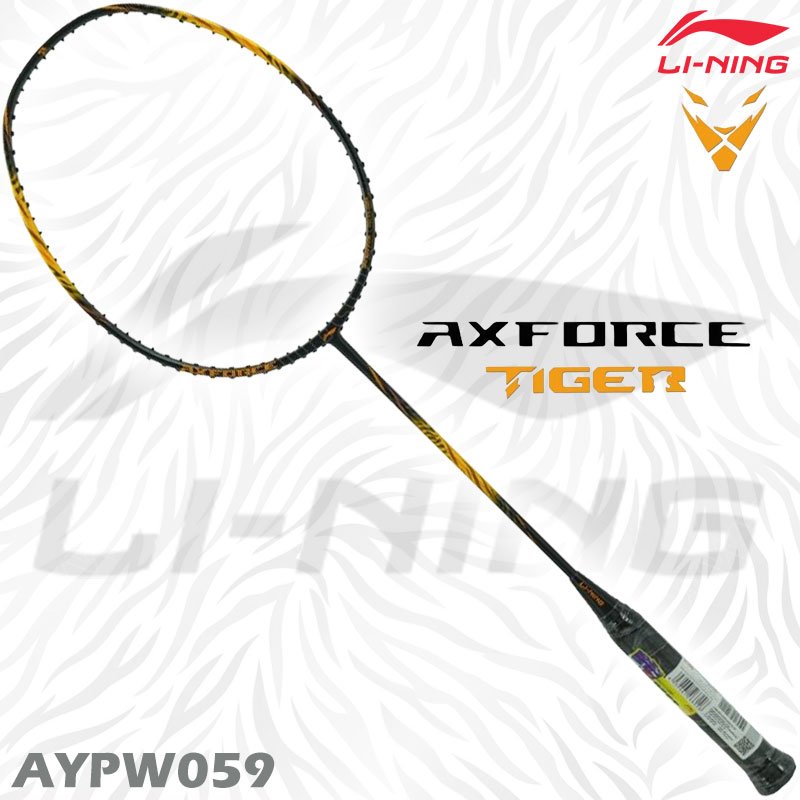 LI-NING AXFORCE TIGER Black/Orange Free! String+Gr