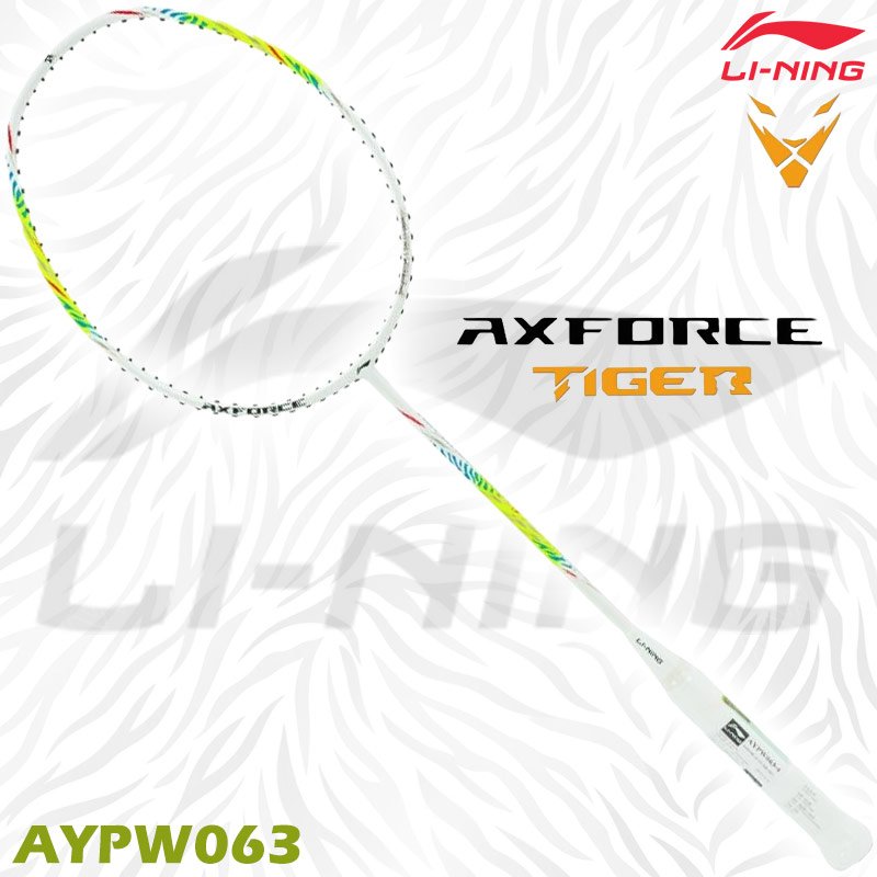 LI-NING AXFORCE TIGER White/Lime Free! String+Grip