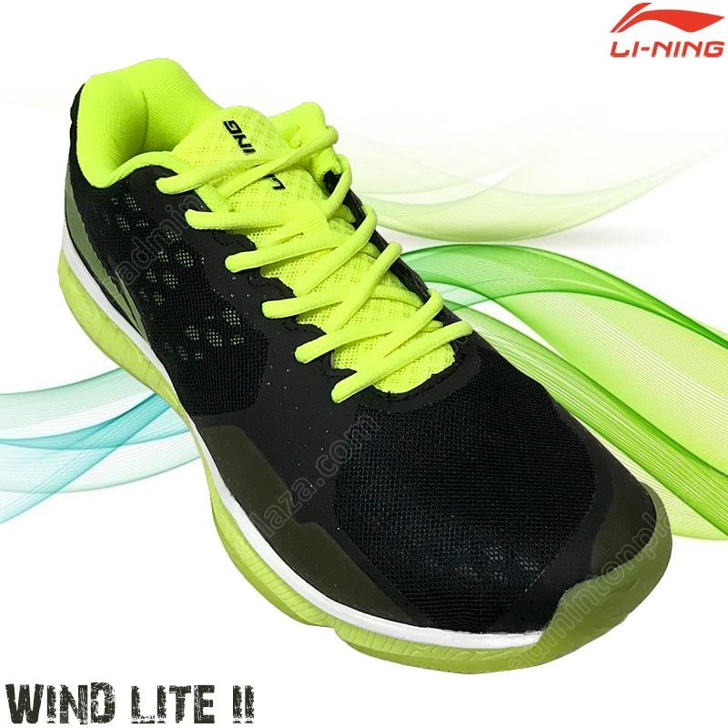 Li-Ning Badminton Shoes WIND LITE II Black (AYTP05