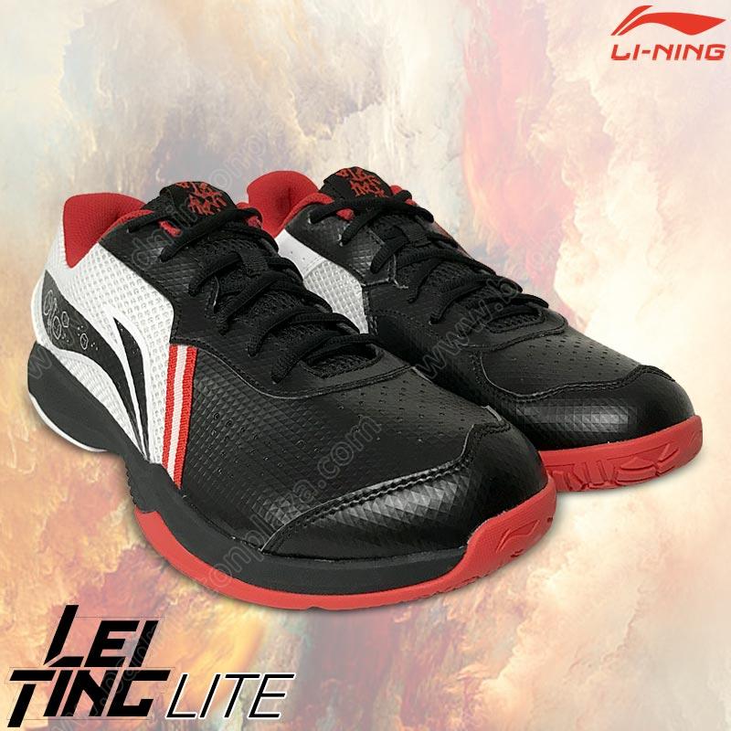 Li-Ning LEI TING LITE Badminton Shoes Black/White  (AYTS020-2S)
