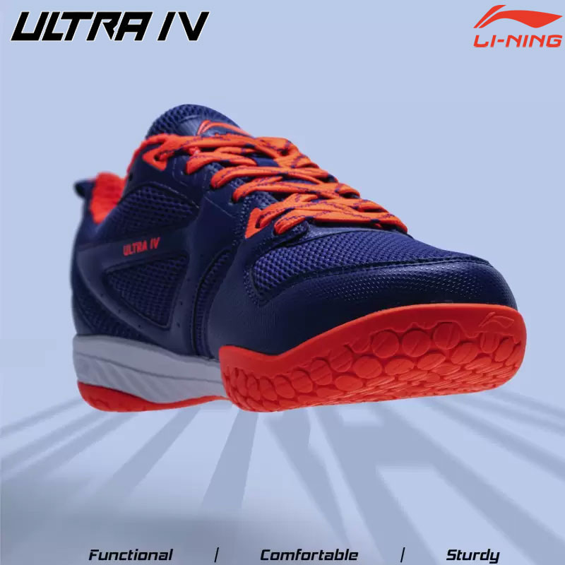 Li-Ning Badminton Shoes ULTRA IV BLUE/ORANGE (AYTS079-4)