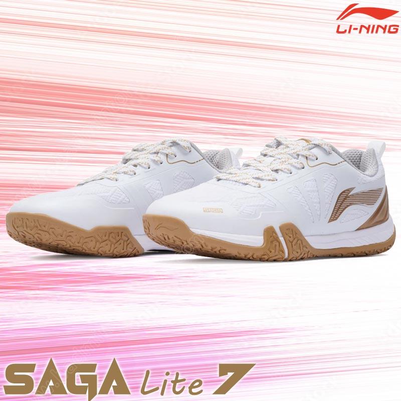 Li-Ning Badminton Shoes SAGA LITE 7  WIDE White/Go