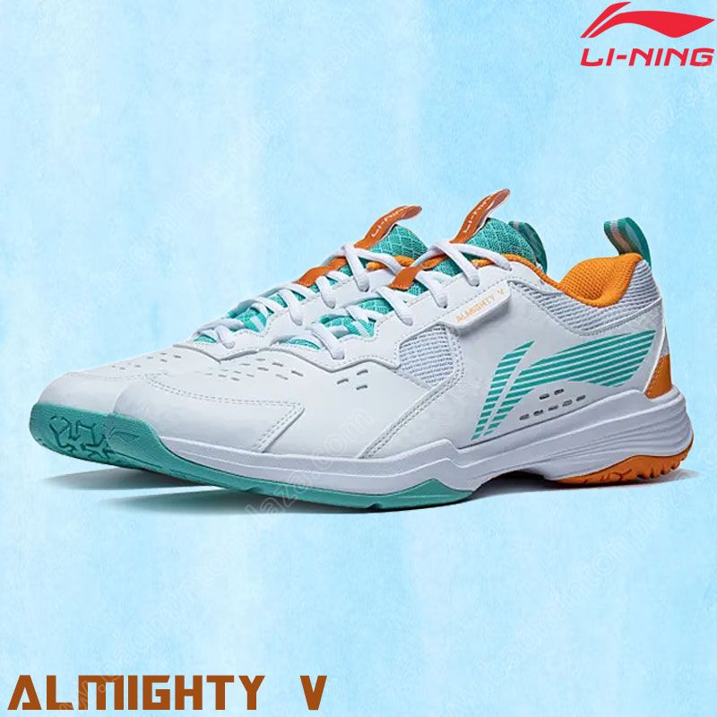 Li-Ning ALMIGHTY V Unisex Badminton Shoes White/Gr