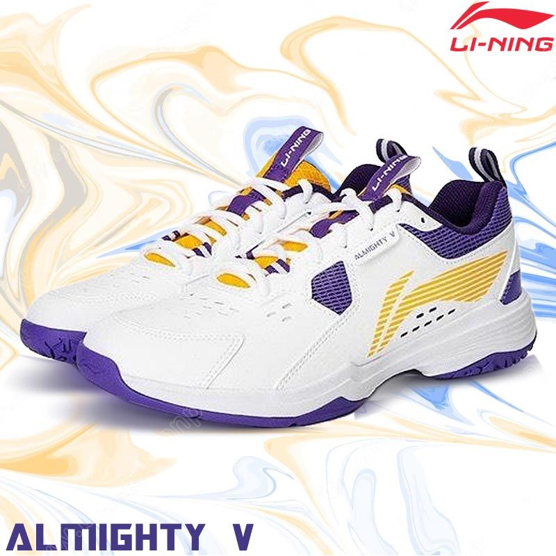 Li-Ning ALMIGHTY V Unisex Badminton Shoes White/Ye