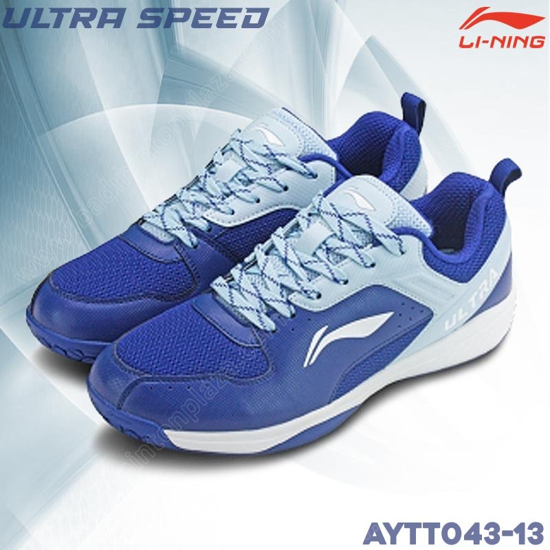 รองเท้าแบดมินตันหลี่หนิง ULTRA SPEED สีน้ำเงิน (AYTT043-13)