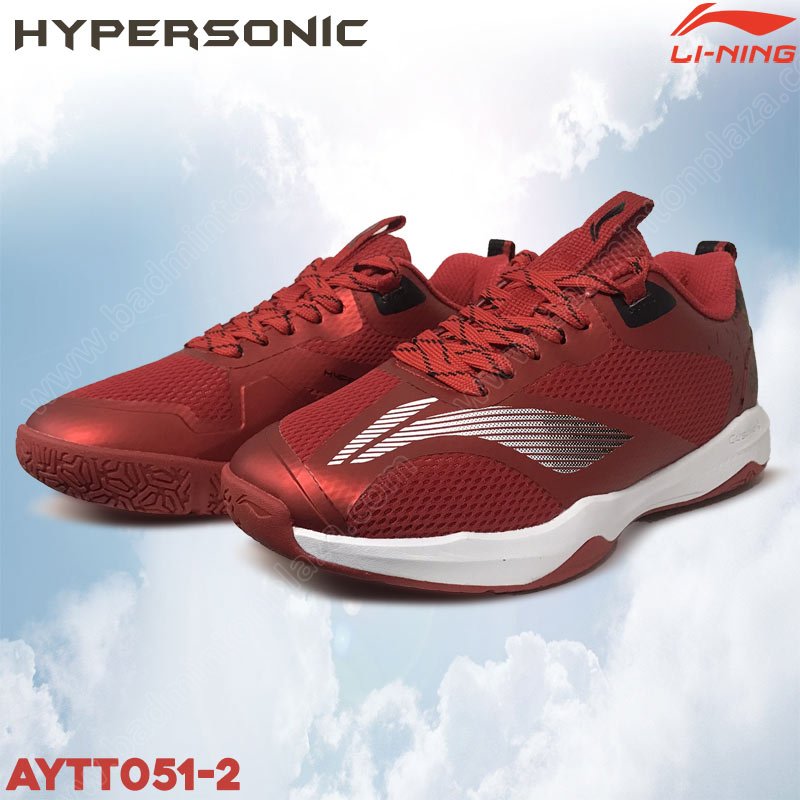 Li-Ning Badminton Shoes HYPERSONIC Red/Black (AYTT051-2)