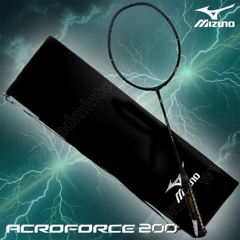 MIZUNO Badminton Racket ACROFORCE 200 POWER 5U6 Charcoal (73JTB622085U6)