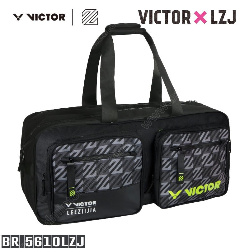 Badminton Bags - Racket Bag - VICTOR - VICTOR 12-Piece Rectangular Racket  Bag LZJ II Collection Black (BR5610LZJ-C) - Badminton Plaza Dot Com