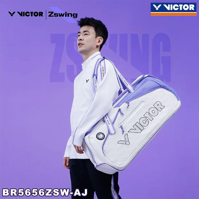 VICTOR x ZSW Collection Rectangular Racket Bag White/Light Dahlia (BR5656ZSW-AJ)