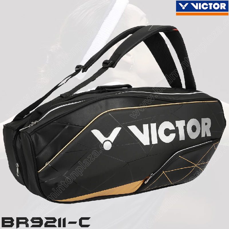 VICTOR BR9211 12 Pcs Racket Bag Black (BR9211-C)