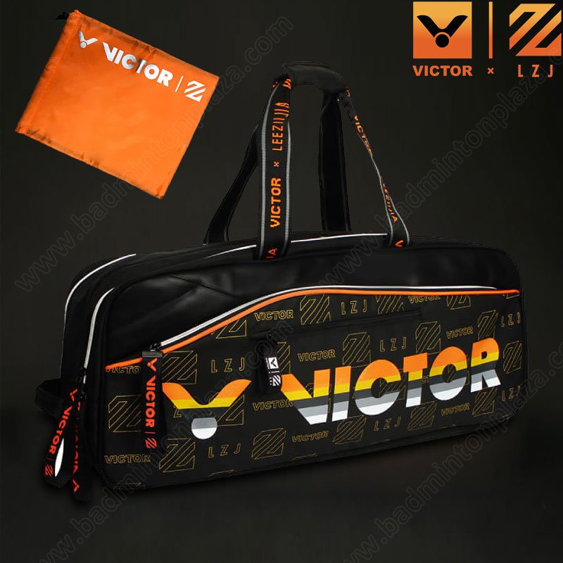VICTOR 12-Piece Rectangular Racket Bag LEE ZII JIA's Collection Black (BR9611LZJ-C )