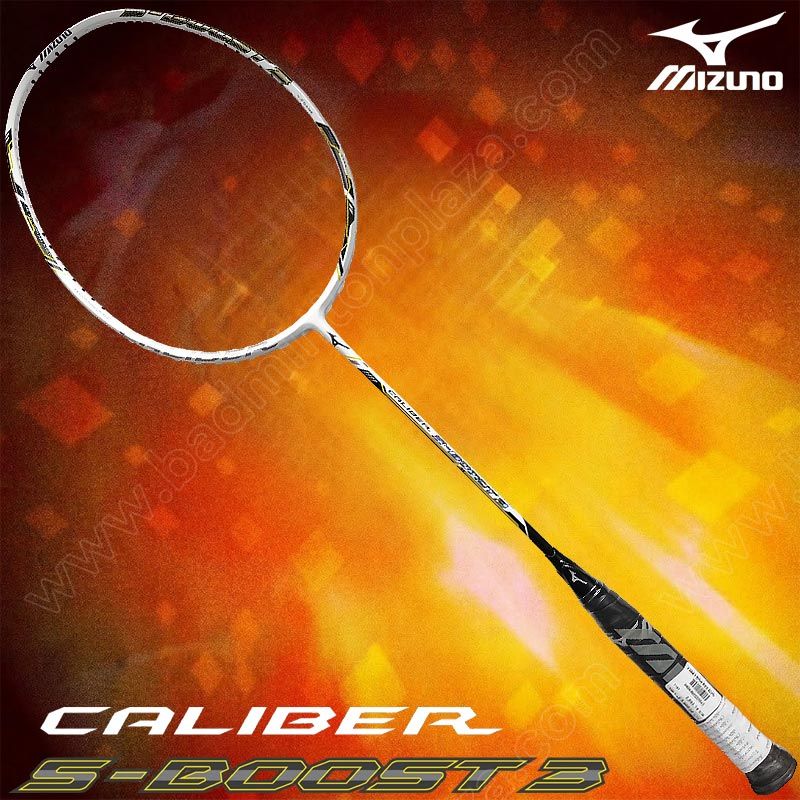MIZUNO Badminton Recket CALIBER S-BOOST 3 White/Black (73MTB52422)