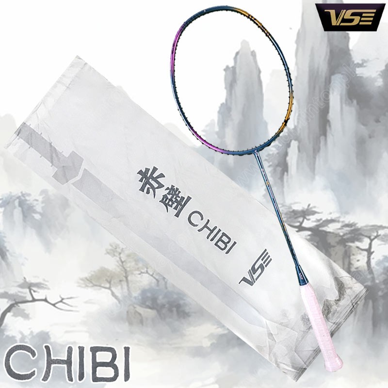 VS Badminton Racket CHIBI Moutain Free! String+Gri