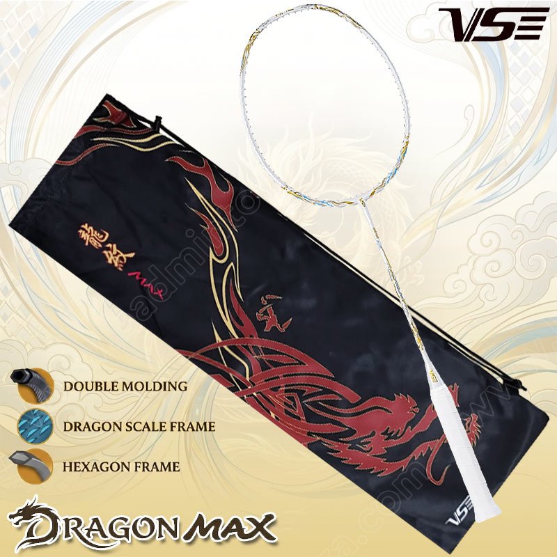 VS DRAGON MAX White Color Free! String+Grip+Cover (DRAGON-MAX)