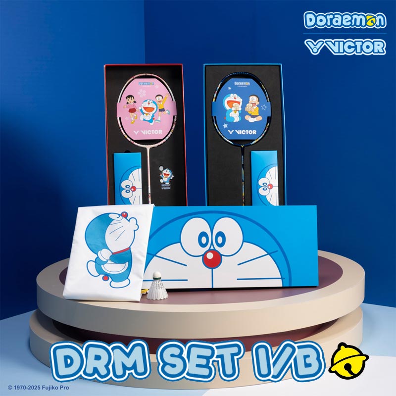 VICTOR x Doraemon Racket Gift Box DRM SET I/B (DRM-SET-IB)