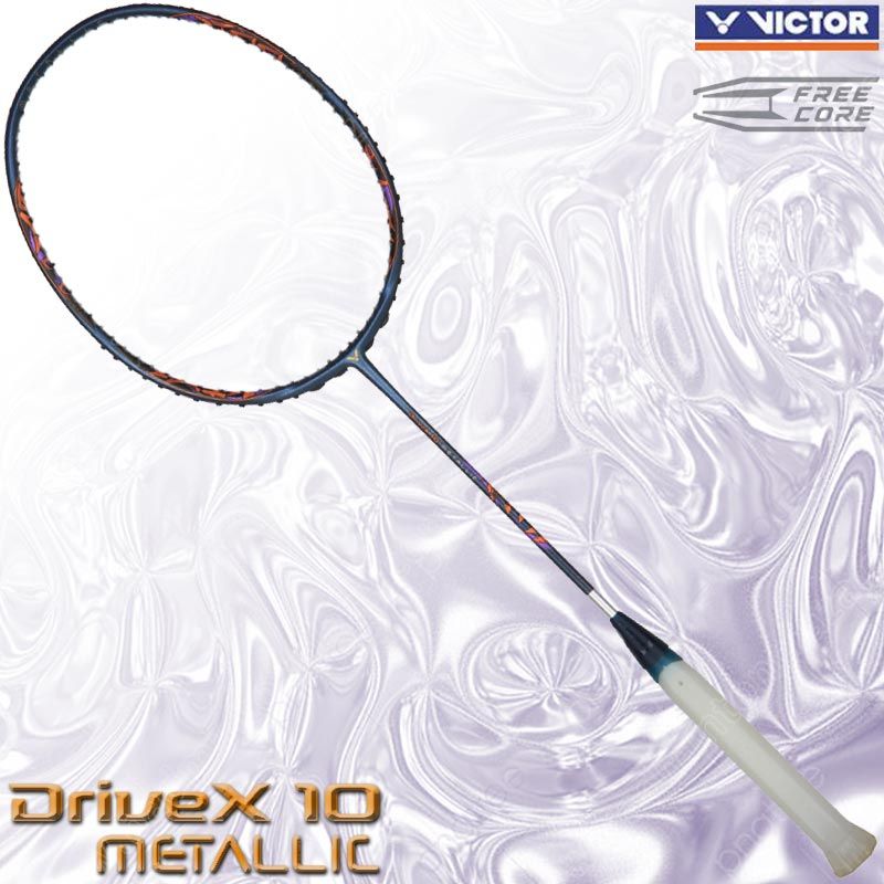 Badminton Racket - VICTOR - DRIVEX - VICTOR DriveX 10 METALLIC BLUE ...
