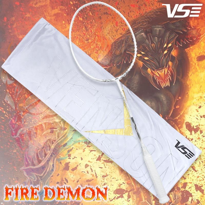 VS FIRE DEMON White Free! String+Grip+Cover (FIREDEMON-W)
