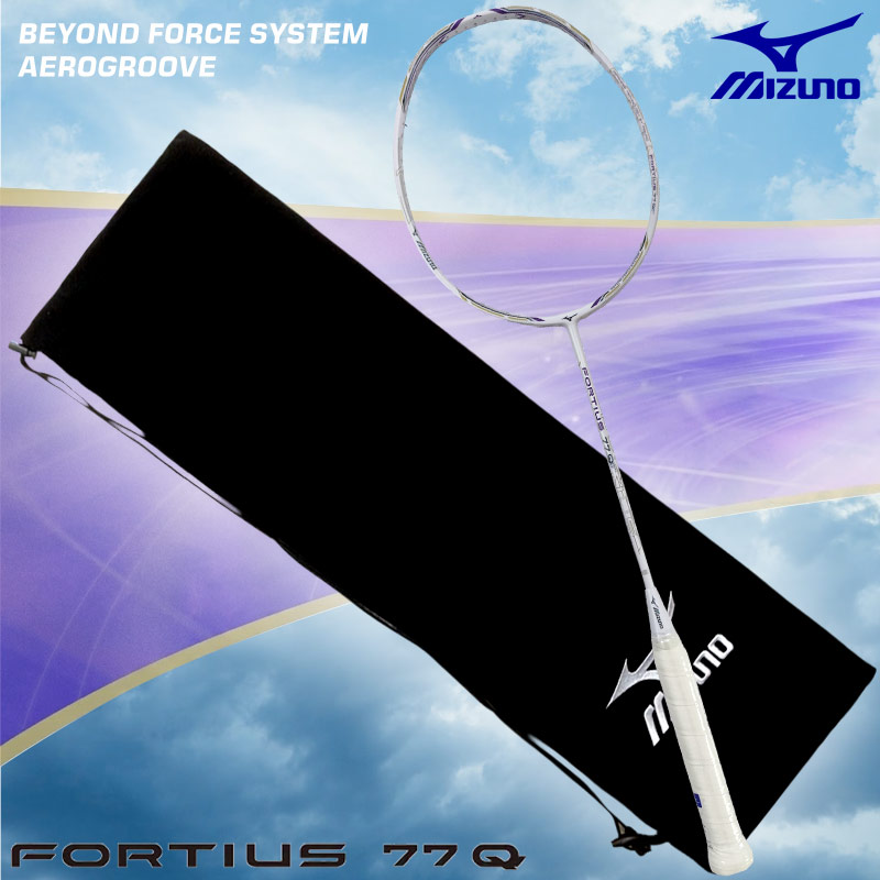 MIZUNO Badminton Recket FORTIUS 77Q White/Purple (73GTB607014U6)