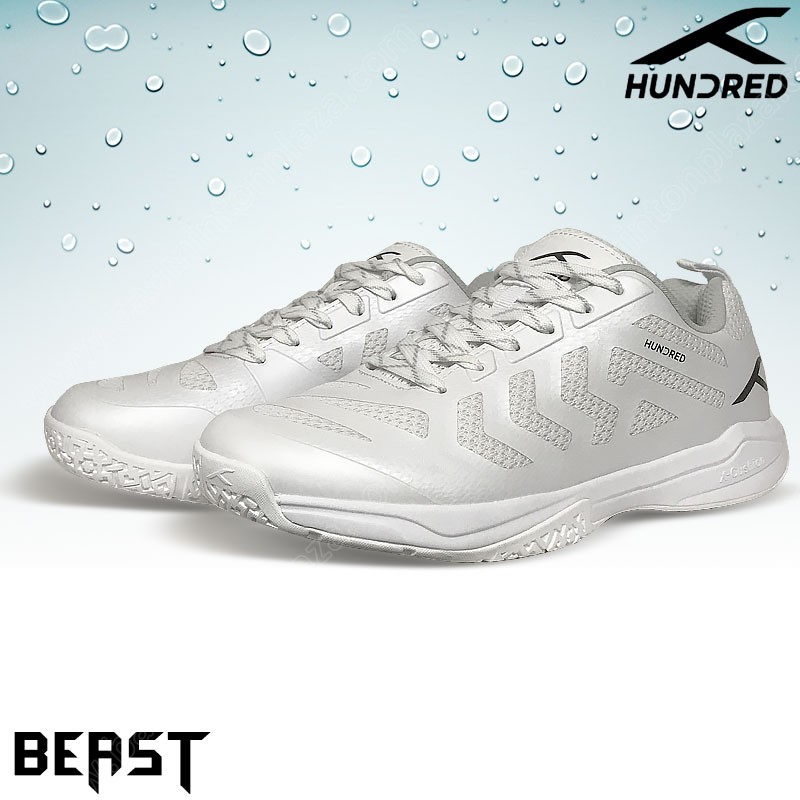 HUNDRED BEAST Training Badminton Shoes White (HBFS