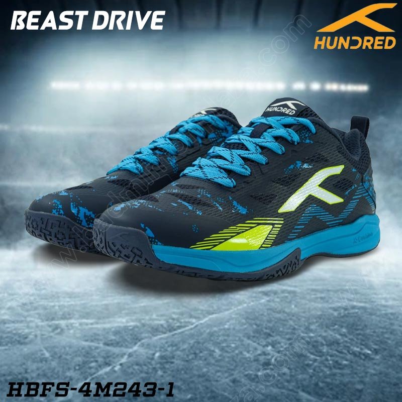 HUNDRED BEAST DRIVE Badminton Shoes Navy (HBFS-4M243-1)