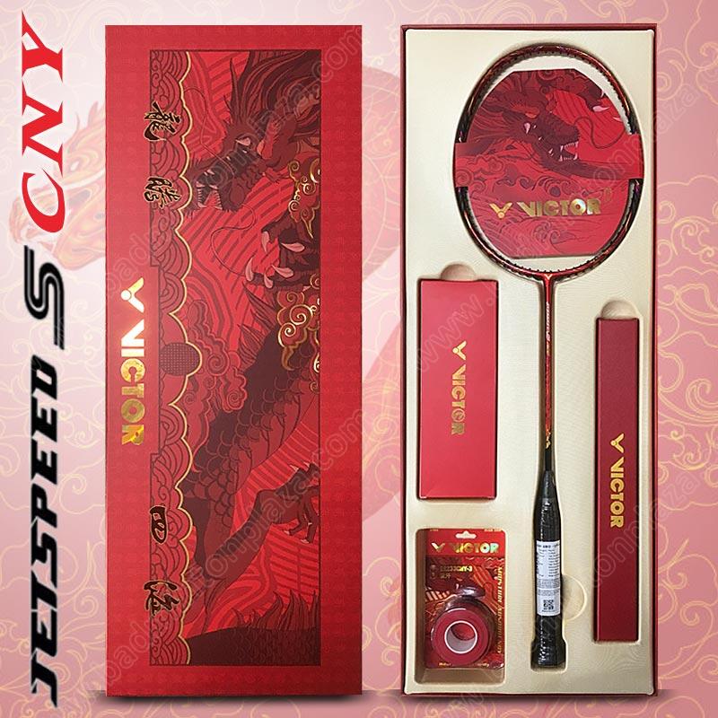 Badminton Racket VICTOR JETSPEED S VICTOR 2024 Chinese New Year Collection Red (JSCNYGBD