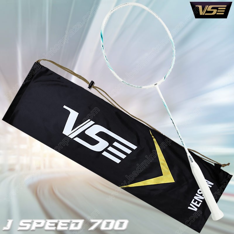 VS Badminton Racket J SPEED 700 White/Blue (JSPEED